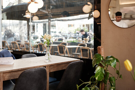 Interior of a restaurant