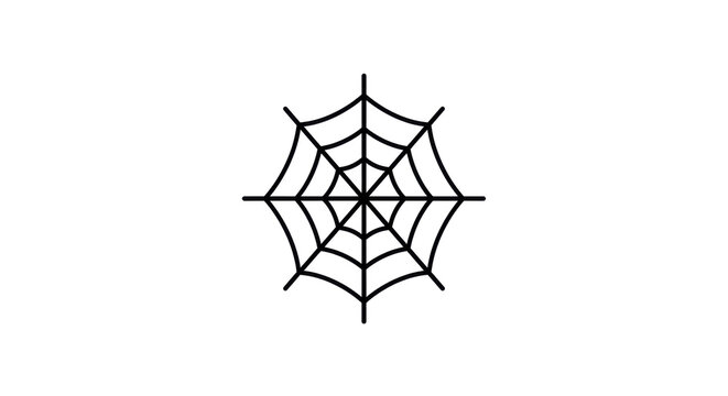 Intricate spider web glistening in morning dew against a blurred natural backdrop