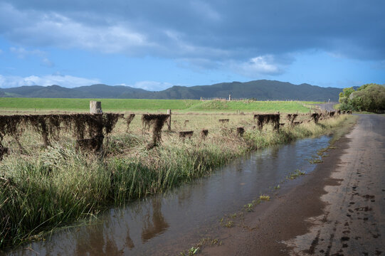 Receding Flood Waters After Storms