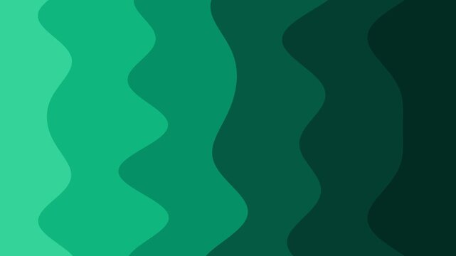 Emerald Green Vertical Flow Abstract Wavy Gradient Background Loop