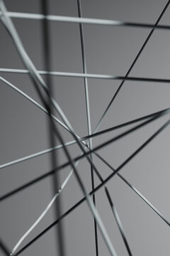 Abstract crisscross lines forming dynamic network