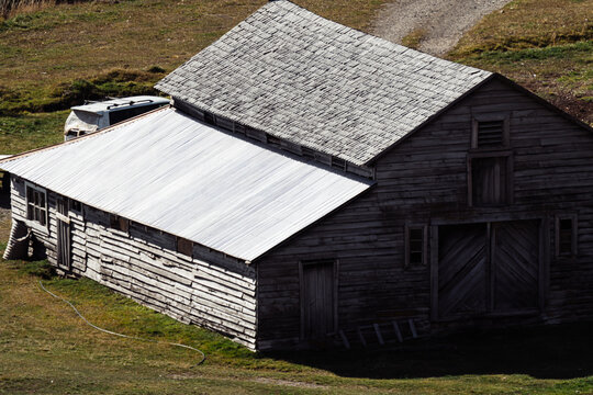 Original barn architecture in Patagonia