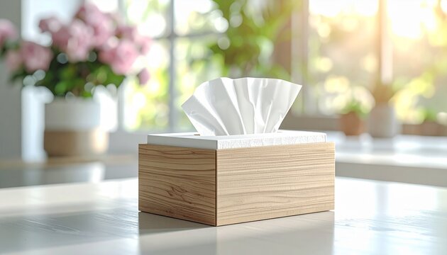 Tissue Box on Clean Table