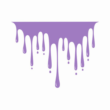 Purple paint dripping effect