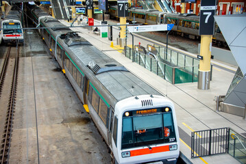 Public Train Commuting from the City