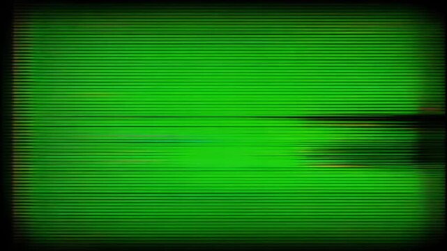 Green Digital Scanlines Animated Background for Technology Visuals and Retro Designs Evoking Nostalgia and Technical Sophistication