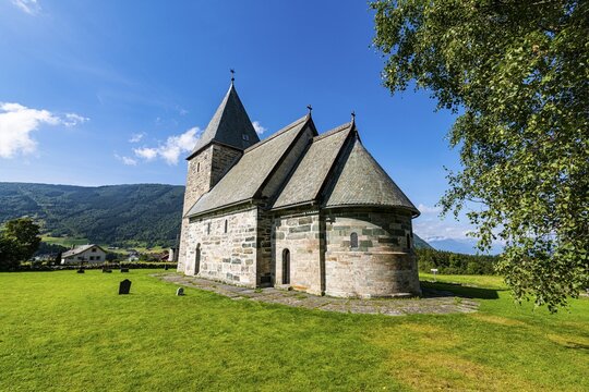 Hove stone church, Vikoyri, Norway