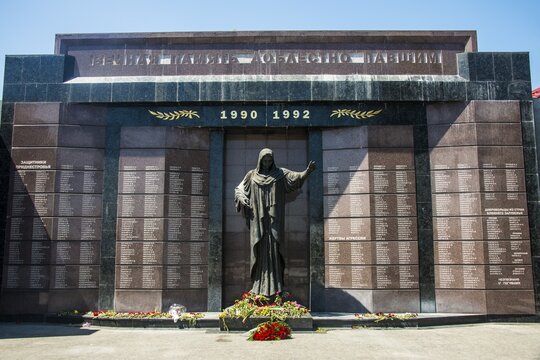 War monument, Tiraspol, capital of the Republic of Transnistria, Moldova