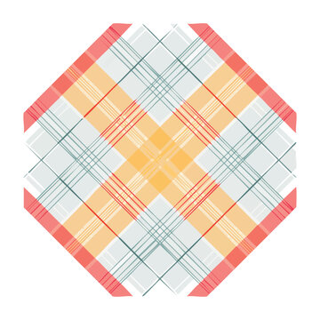 Abstract Plaid Pattern with Geometric Octagonal Shape