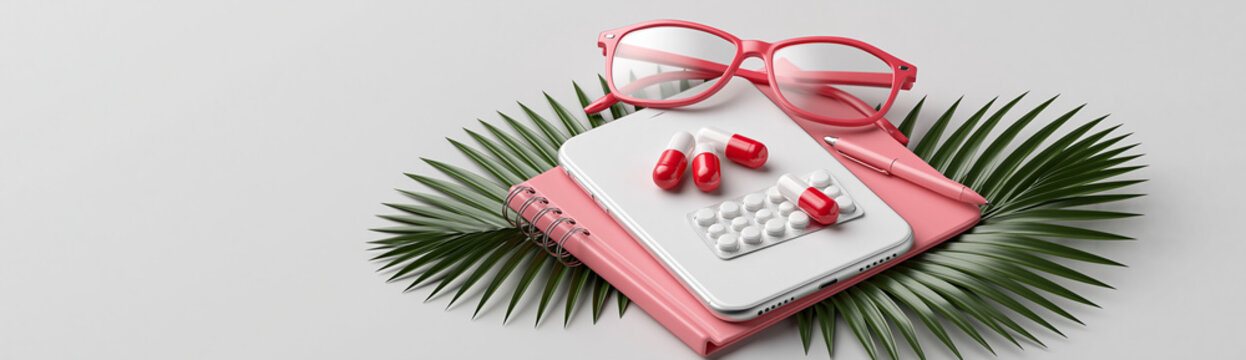 An illustrative depiction of cystitis management, including medication and lifestyle adjustments