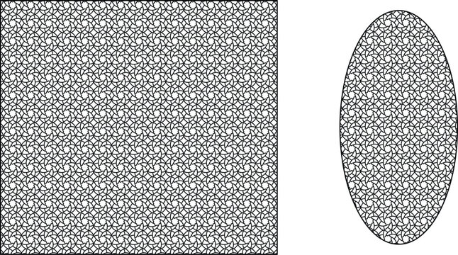 Abstract noise texture with oval shape pattern