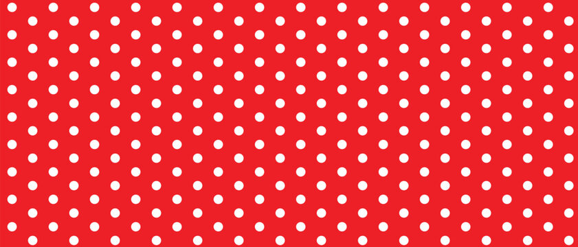 abstract white polka dot pattern on red.