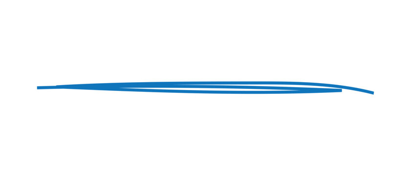 abstract blue underline symbol vector design..