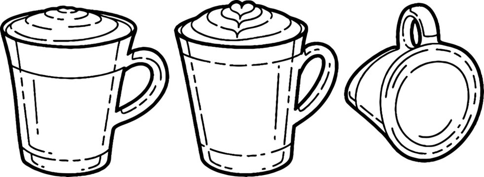 Repeating cupcake pattern with optical illusion effect