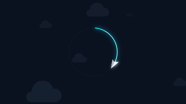 Flying Paper Airplane Send Message Icon