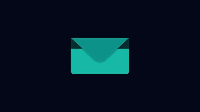 Secure Encrypted Email Padlock Animation