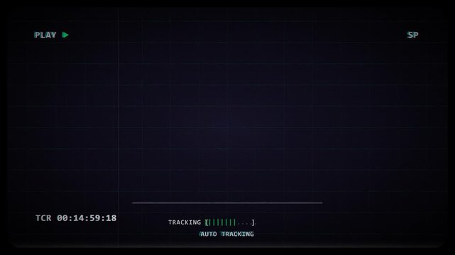 Retro VHS Glitch Effect Overlay Animation