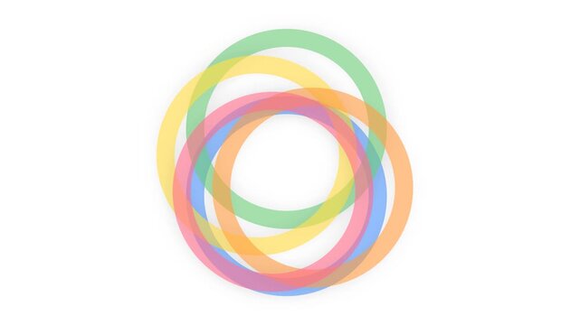 Pastel Layered Ring Loading Spinner