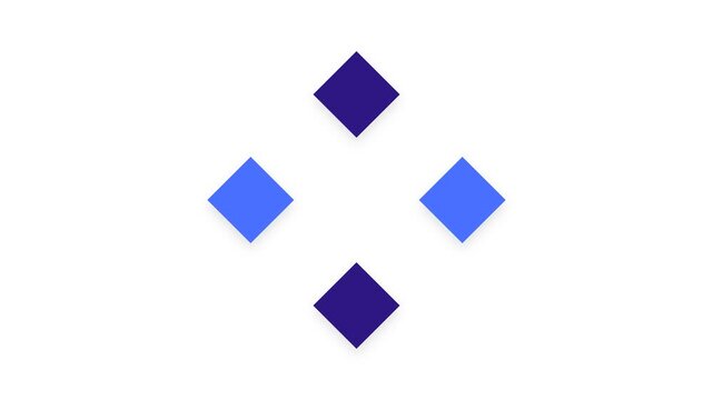 Four Dots Processing Cross Animation