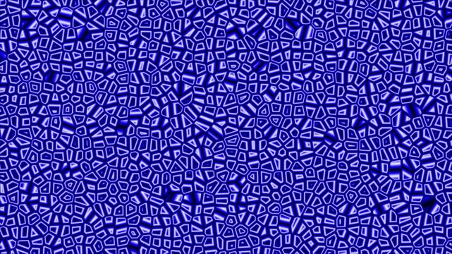 Abstract Blue Mosaic Pattern: A mesmerizing abstract pattern composed of interlocking blue polygonal shapes, creating a sense of depth and visual intrigue.