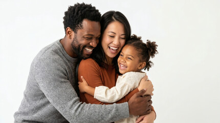 Fototapeta premium Smiling African American Family Portrait.