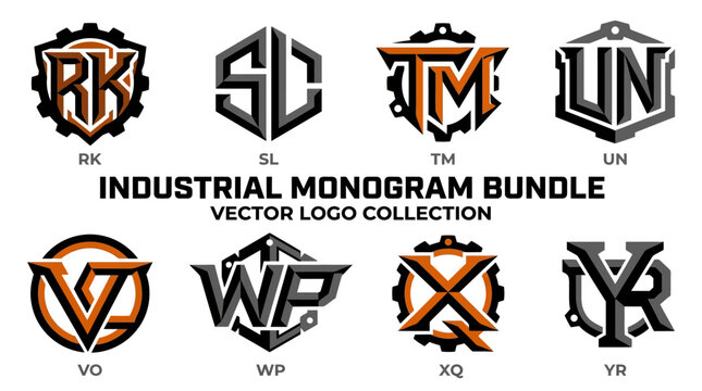 Industrial Monogram Logo Designs Collection.