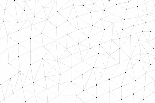 geometric plexus pattern on white background triangles
