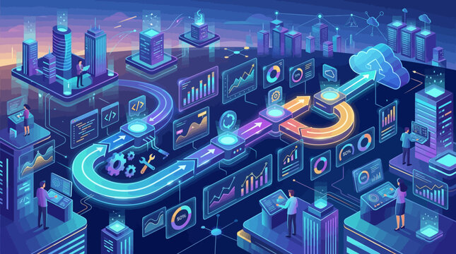 Smart City Cloud Infrastructure with Data Flow Network Analytics and Digital Transformation Platform