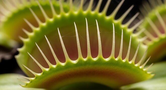 Venus flytrap close up detail