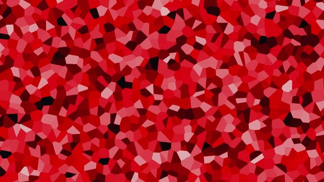 Abstract Red Crystal Texture: A vibrant and complex abstract pattern composed of interlocking red crystal-like shapes, creating a rich, textured surface.