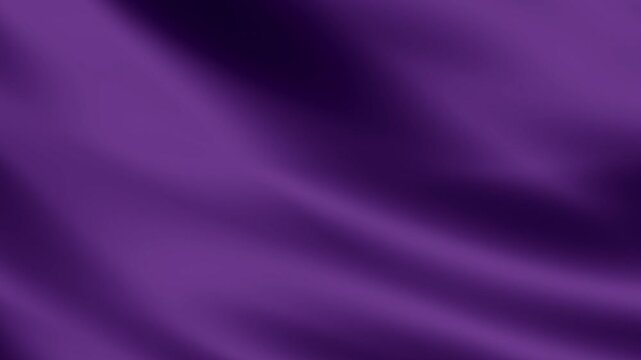 Luxury Deep Violet Silk Fabric Waves with Smooth Luxury Motion Background
