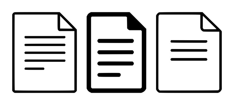 Patent document icon set with single solid black icon over white background featuring document, file, legal emblem with vector and minimalistic style
