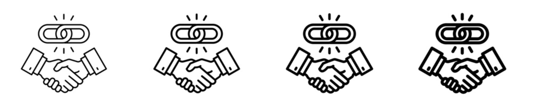 Affiliate Marketing Icon Set Different Style Collection