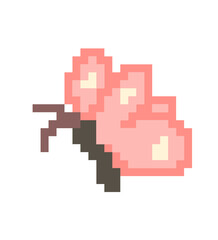 Fototapeta premium Pixel Art Sun Icon