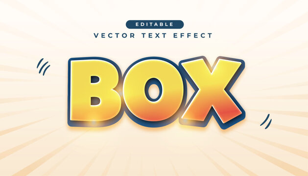 3d box text effect