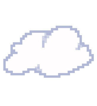 Pixel Art Cloud Icon