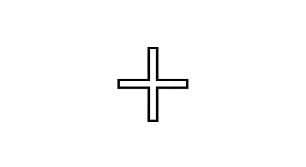 Fototapeta premium Plus Sign Symbol Icon Mark.