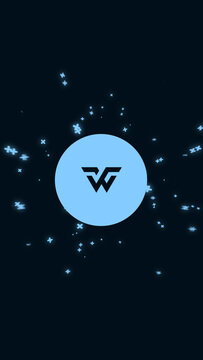 Circle Logo Reveal Vertical Dark Background App Brand Intro Clean Animation