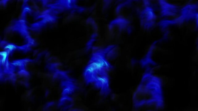 Abstract Blue Fiery Background Loop Animation. Burning Texture Motion Background. Fire Style Abstract Animation. Loop Animation 