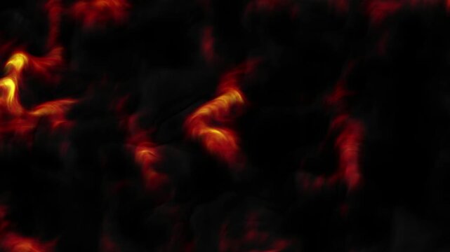 Abstract Fiery Background Loop Animation. Burning Texture Motion Background. Fire Style Abstract Animation. Loop Animation 