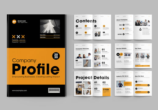 Modern Company Profile Template Layout