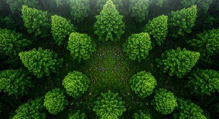 Down Pattern Abstract Top-down Pattern top down green trees pattern abstract