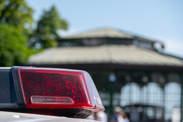 Police Emergency Lightbar On Patrol Vehicle © Daniel