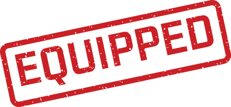 Red equipped stamp