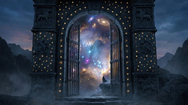 Mystical Portal Gateway To Cosmic Universe