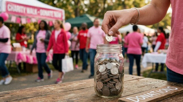 Charity Donation Jar Fundraising Event