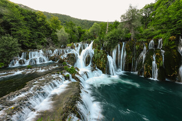 Great Una Waterfalls at Strbacki Buk, nature's power in Una National Park, Bosnia and Herzegovina. © Zedspider