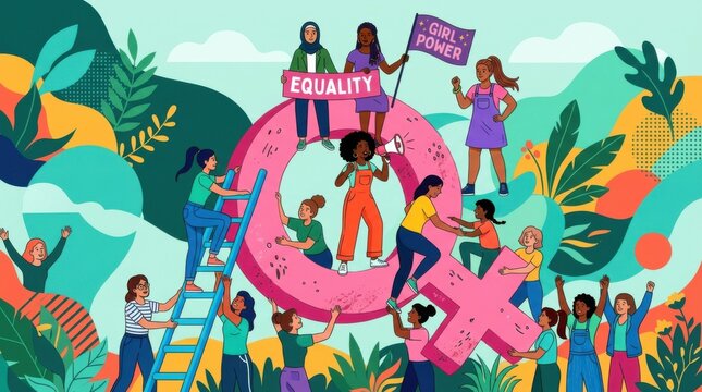 Equality And Diversity Community Illustration
