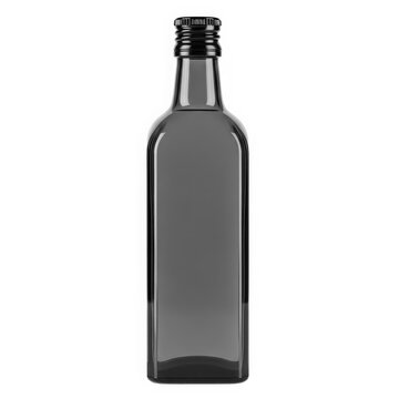 Empty glass bottle