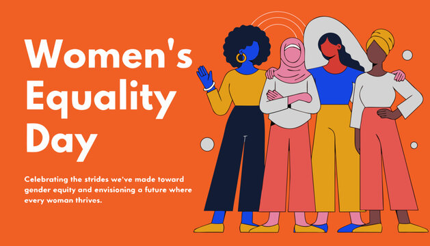 Women's Equality Day, equality celebration, diversity icons, gender parity, feminist symbols